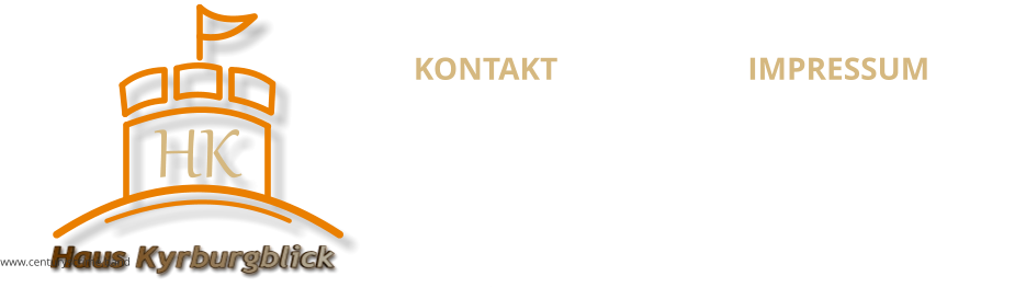 KONTAKT Haus Kyrburgblick  Obersteiner Str. 65 55606, Kirn Tel: +49 (0) 6752 131519 Mobil: +49 (0) 171 3008622 E-mail:info@hauskyrburgblick.de Internet: www.hauskyrburgblick.de  IMPRESSUM Haus Kyrburgblick  Inhaberin Brigitte Fuhr Obersteiner Str. 65 55606, Kirn E-mail:info@hauskyrburgblick.de Deutschland Haus Kyrburgblick www.centuryscrime.band HK